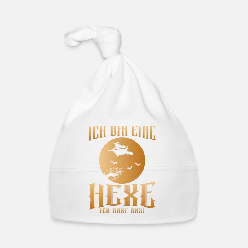 Ich bin eine Hexe ich darf das | Hexen Besen Witch Baby Bio-Mütze