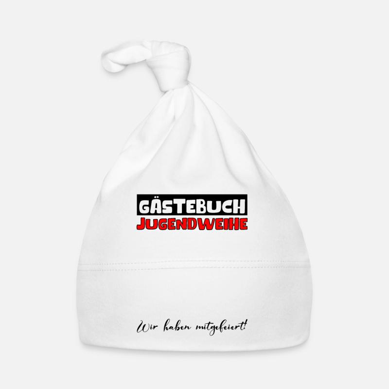 Gästebuch Konfirmation Mädchen Jungen Firmung Deko Baby Bio-Mütze