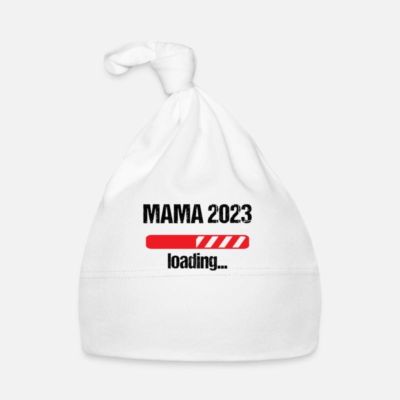 Mama 2023 Loading Schwangerschaft Bekanntgabe Baby Baby Bio-Mütze