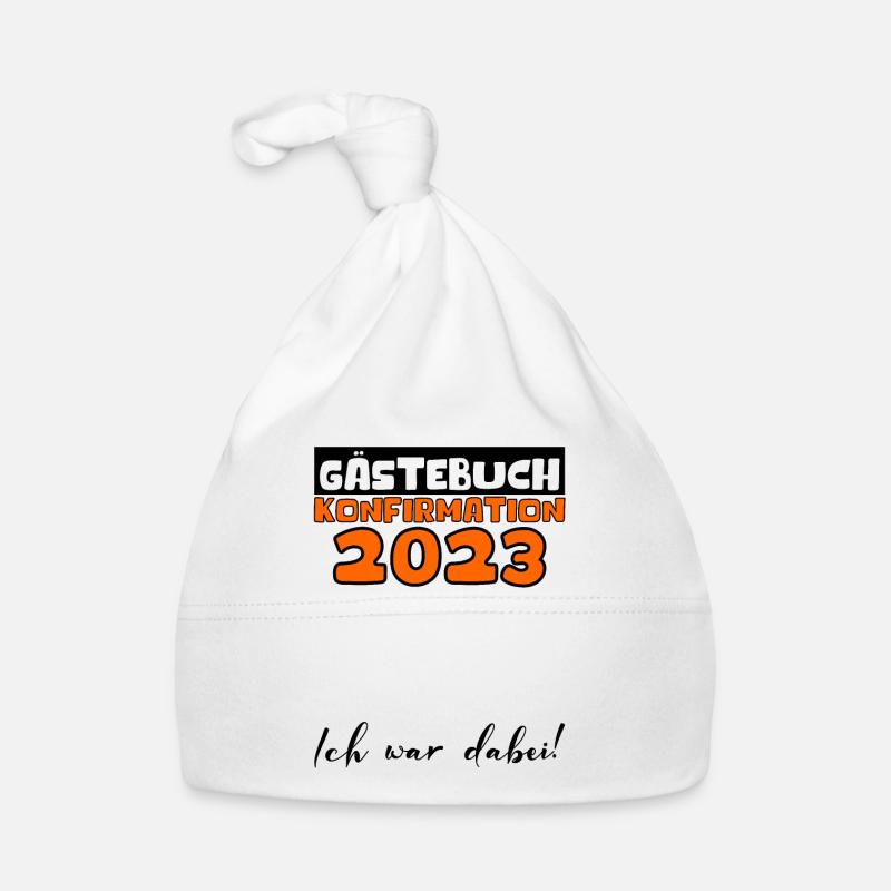 Konfirmation 2023 Gästebuch Mädchen Jungen Jugend Baby Bio-Mütze