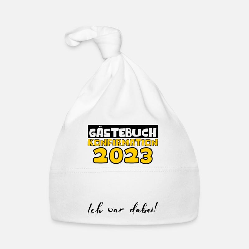 Konfirmation 2023 Gästebuch Mädchen Jungen Jugend Baby Bio-Mütze