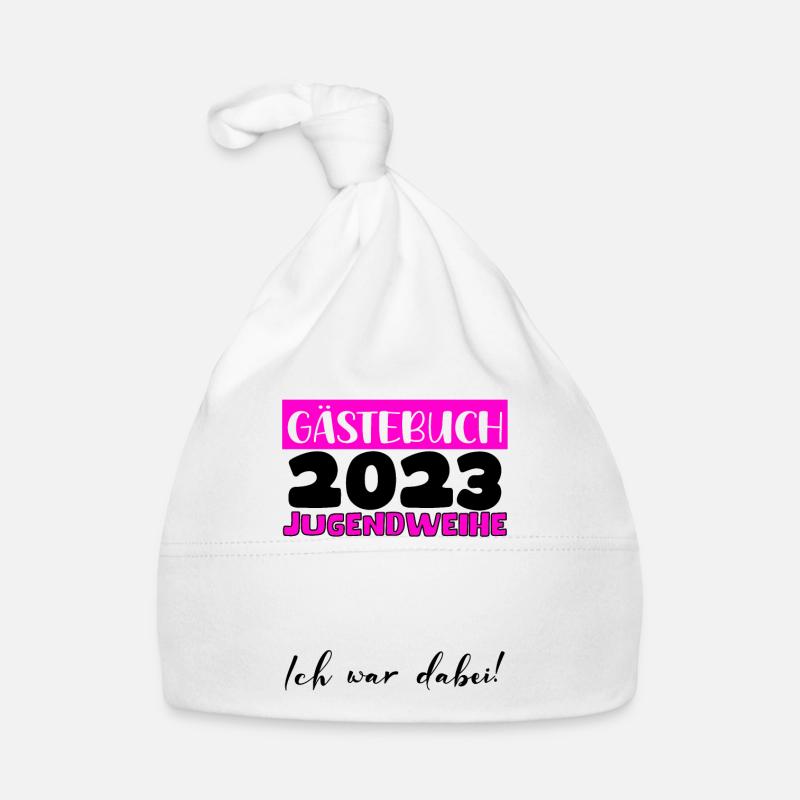 Jugendweihe 2023 Gästebuch Mädchen Jungen Fun Deko Baby Bio-Mütze