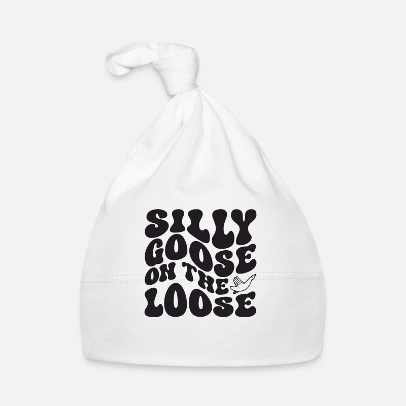 The stupid goose at large Organic Baby Cap