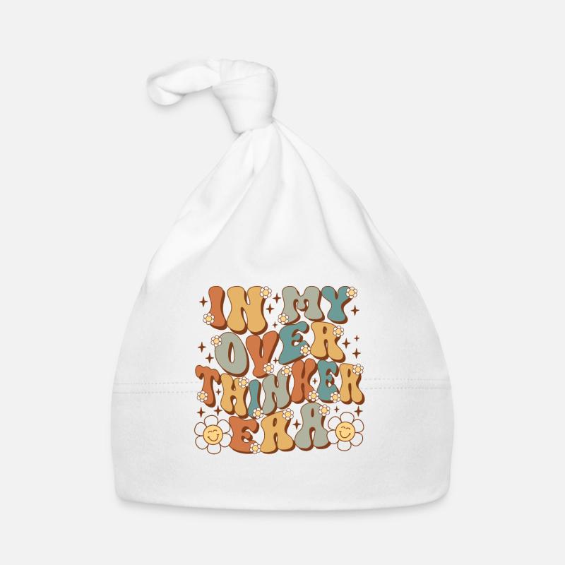 Dans mon ère Overthinker Overthink Groovy Bonnet bio Bébé