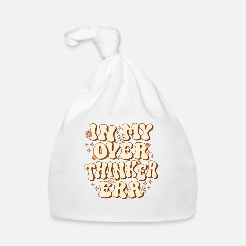 Dans mon ère Overthinker Overthink Groovy Bonnet bio Bébé