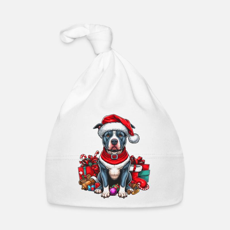 Cadeaux de Noël Pitbull Bonnet bio Bébé