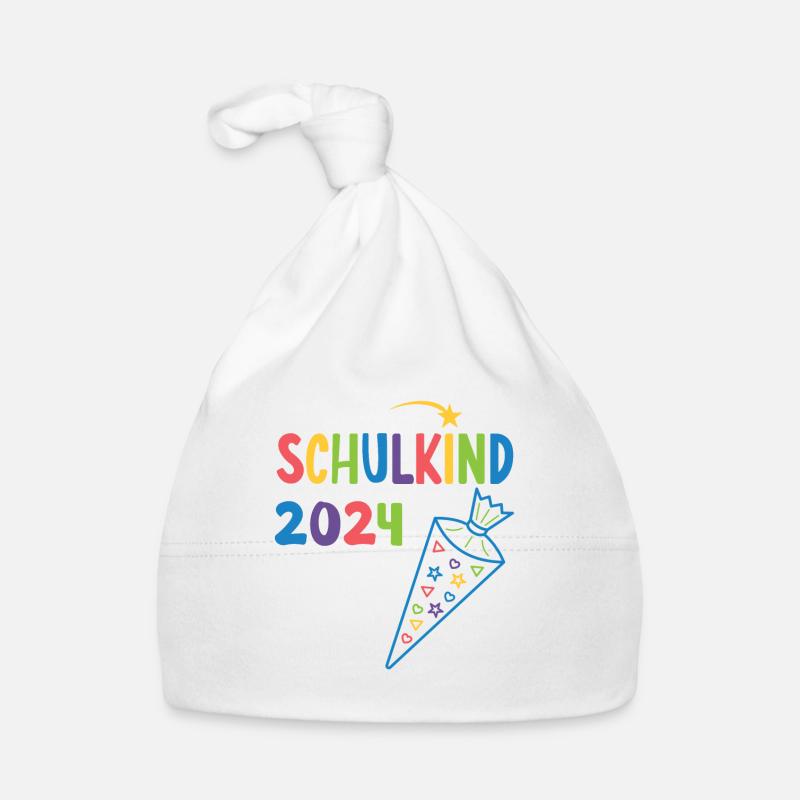 Schulanfang Einschulung Schulkind 2024 Baby Bio-Mütze