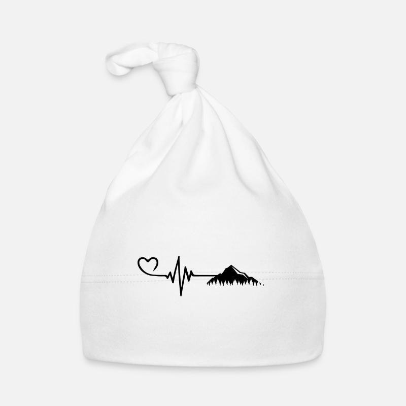 Berge Herzschlag Baby Bio-Mütze