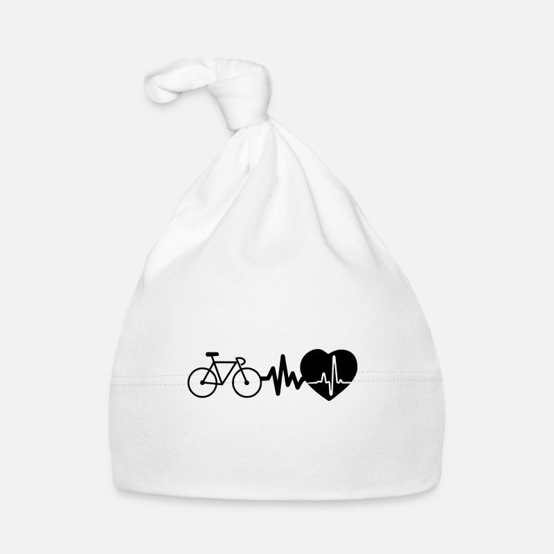 Cycling is life, heartbeat for cyclists Organic Baby Cap