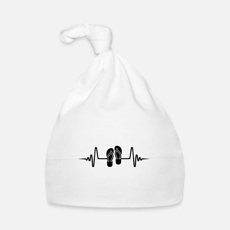 Tongs pulse - Bonnet bio Bébé - blanc