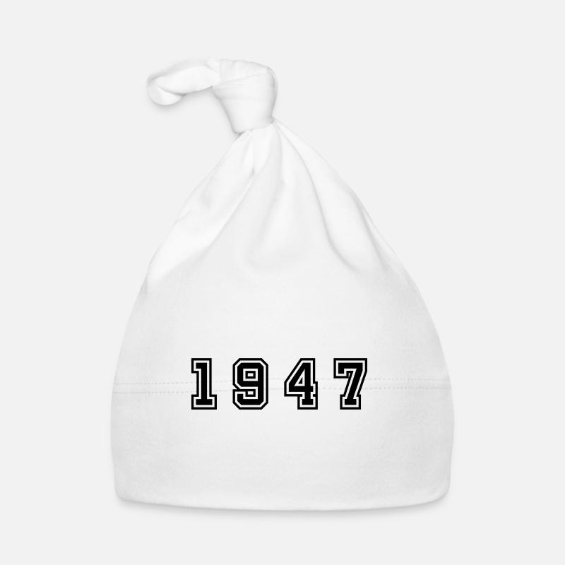 1947 numéro d'année Bonnet bio Bébé