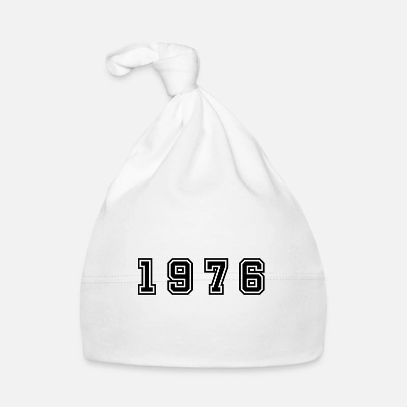 1976 Year Number Organic Baby Cap