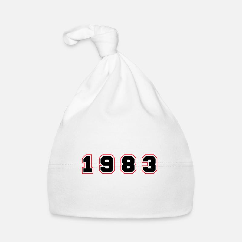 1983 Jahr Zahl Baby Bio-Mütze