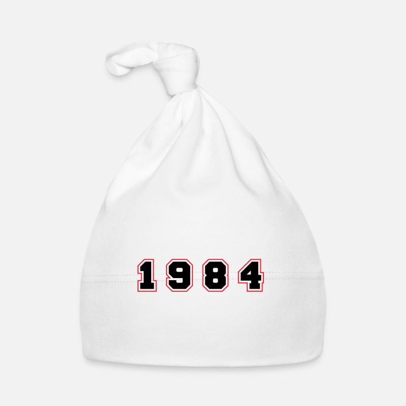 1984 Jahr Zahl Baby Bio-Mütze