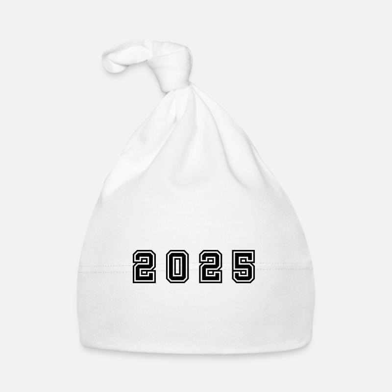 2025 Year Number Organic Baby Cap