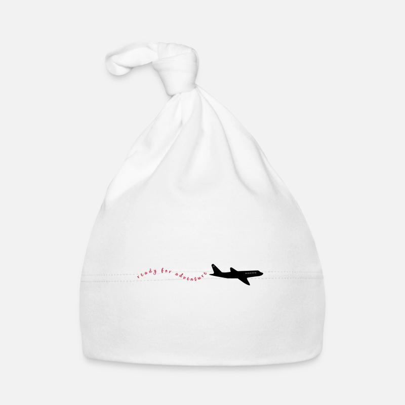 readyforadventure - Organic Baby Cap - white