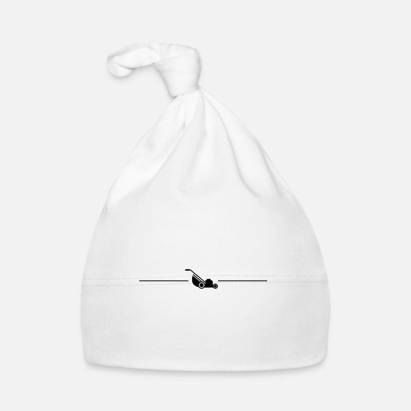 Lawn mower line symbol Organic Baby Cap
