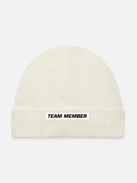 Team Members - Organic Baby Cap - white - Front