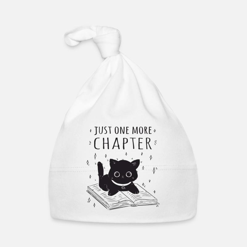 Nur noch ein weiteres Kapitel, Bücherwurm Katze Baby Bio-Mütze