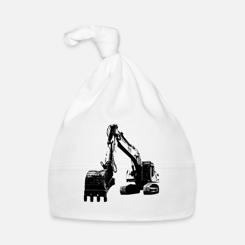 excavator Organic Baby Cap