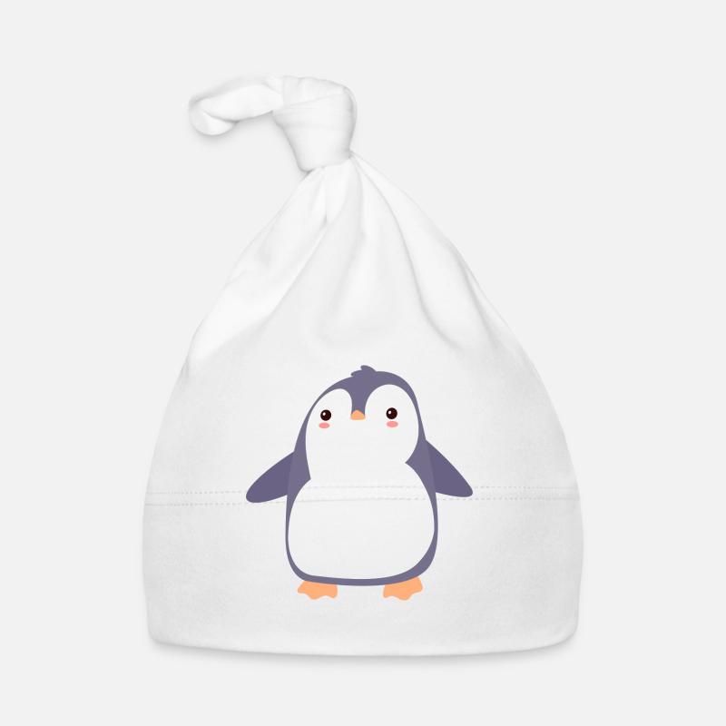 Pingouin mignon Bonnet bio Bébé