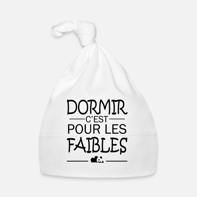 Dormir c'est pour les faibles Bonnet bio Bébé