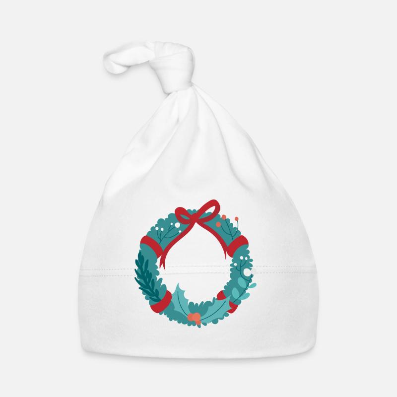 Weihnachtskranz Baby Bio-Mütze