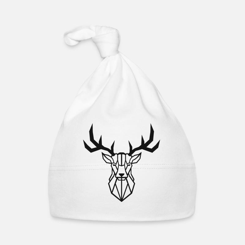 Minimalistic - Deer / Hirsch Organic Baby Cap