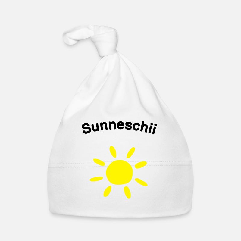 Sunneschii weiss Baby Bio-Mütze