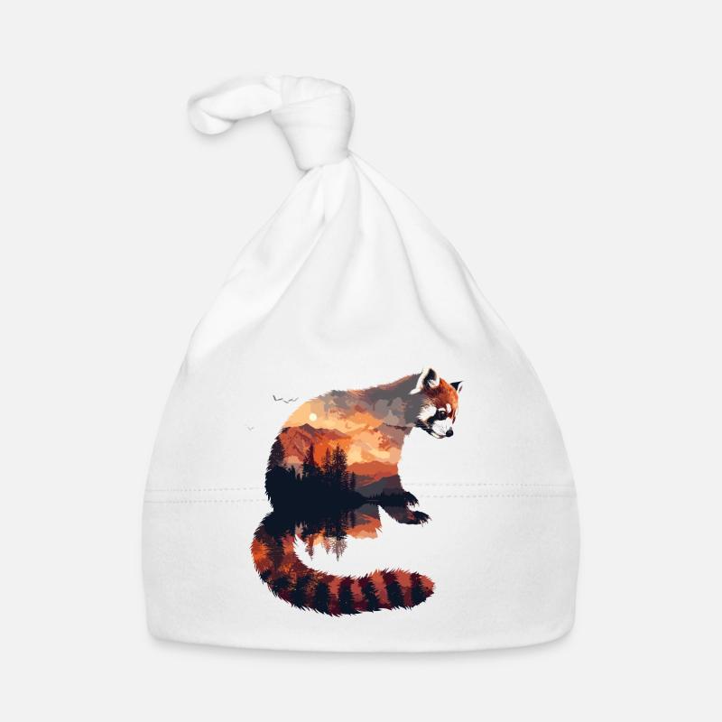 Roter Panda Katzenbär Red Panda Baby Bio-Mütze