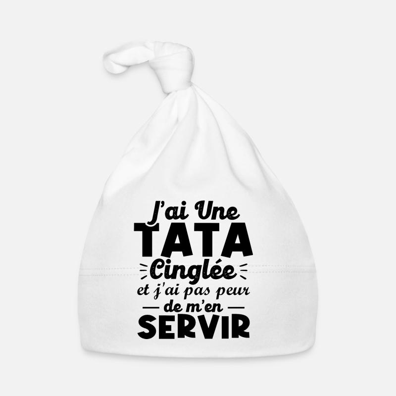J ai une tata cinglée Bonnet bio Bébé
