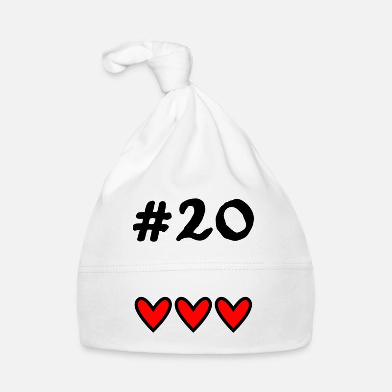 20. 20 YEARS. 20th ANNIVERSARY. 20TH ANNIVERSARY. Organic Baby Cap