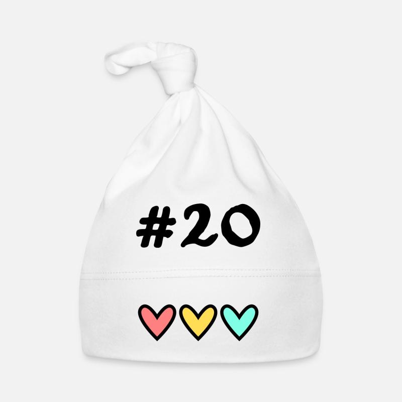 20. 20 YEARS. 20th ANNIVERSARY. 20TH ANNIVERSARY. Organic Baby Cap