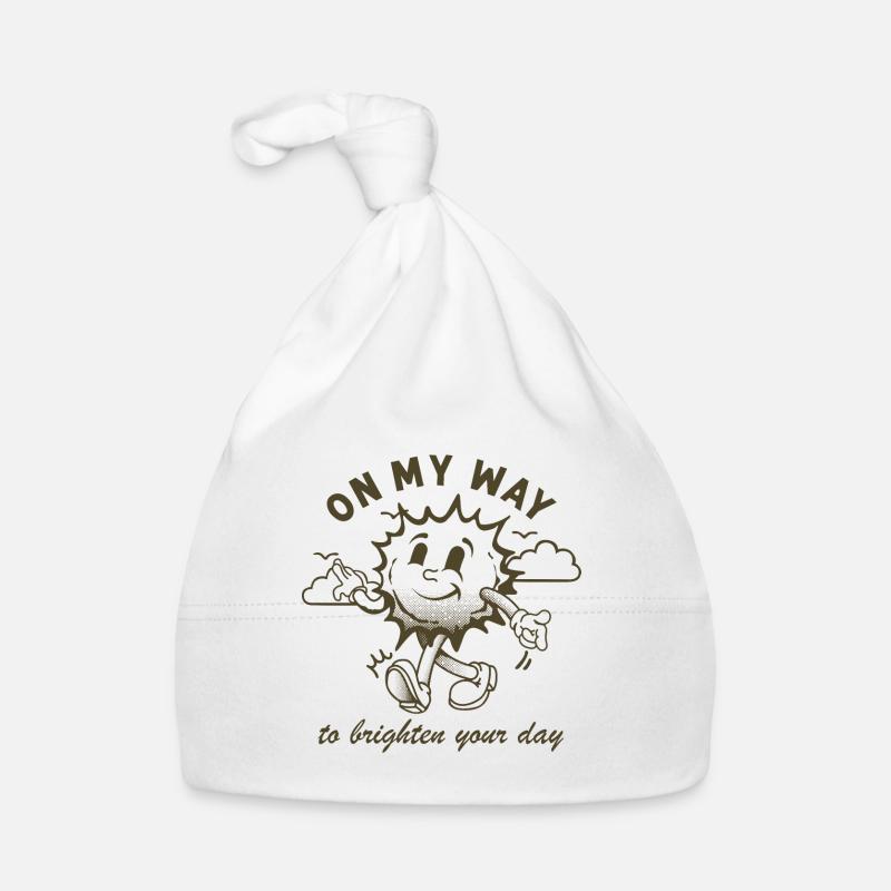 Sur Mon Chemin Soleil Drôle Bonnet bio Bébé