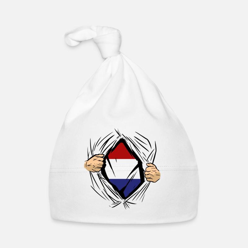 Pays-Bas Drapeau Hollande Drapeau néerlandais Bonnet bio Bébé