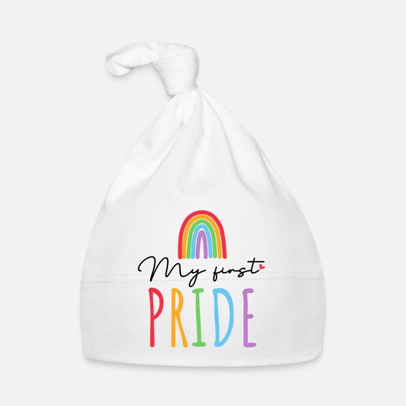 Ma première Pride – Bébé arc-en-ciel Bonnet bio Bébé