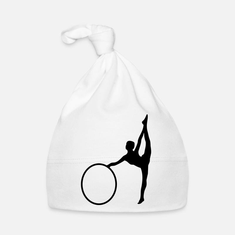 Gymnastique rythmique - Bonnet bio Bébé - blanc