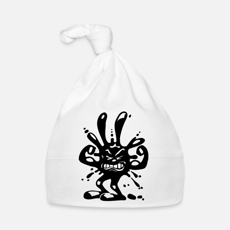 virus fleck - Baby Bio-Mütze - Weiß