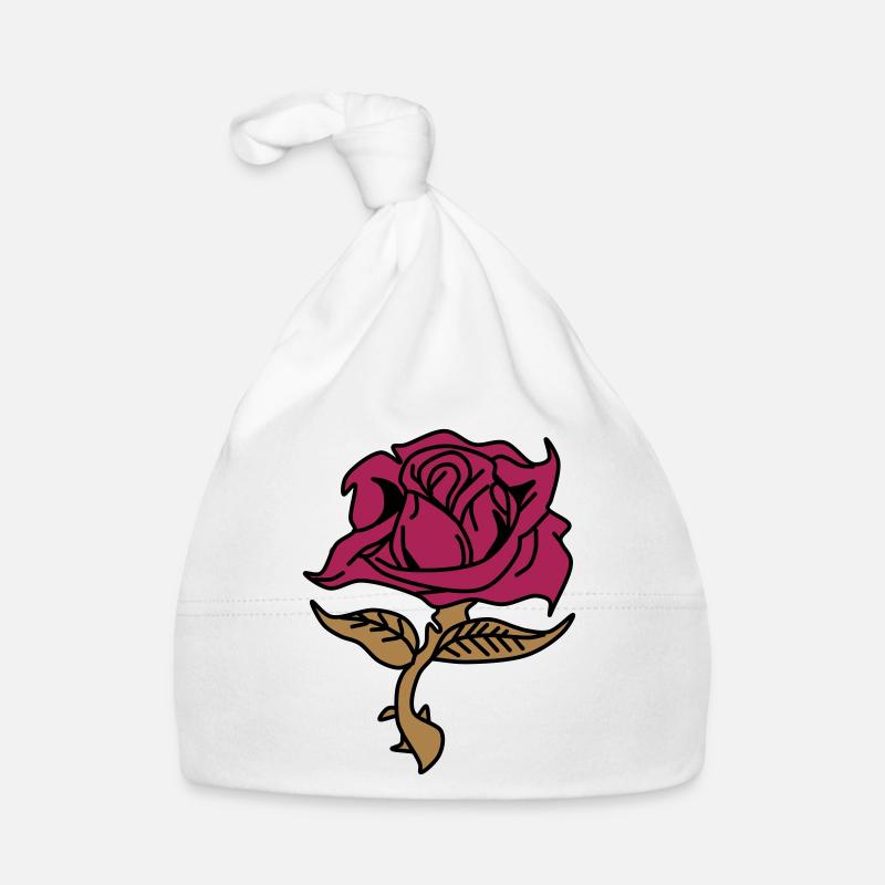 Rose (flower) Organic Baby Cap