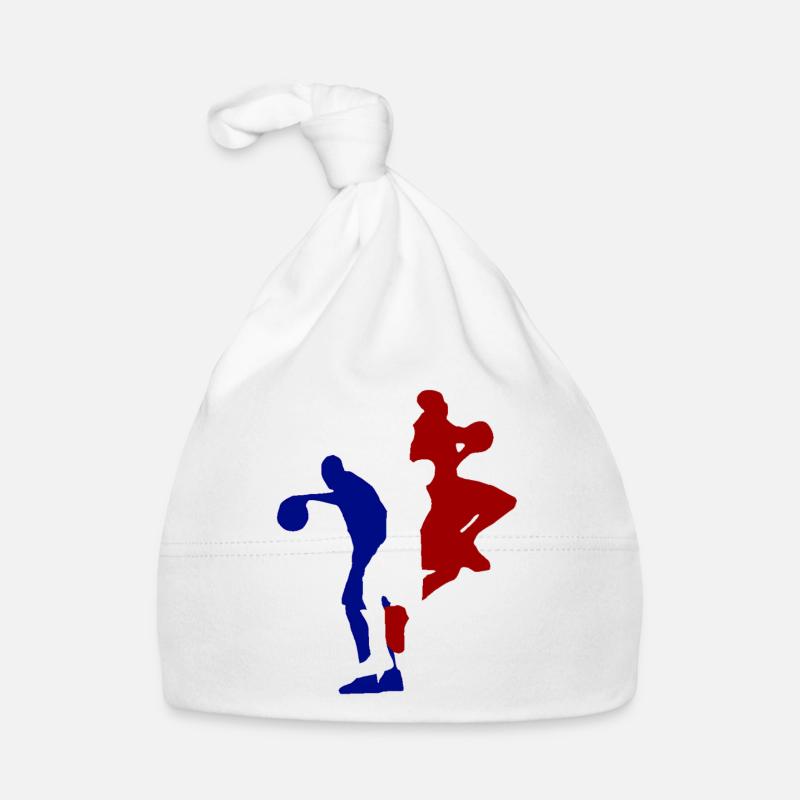 basketball - Bonnet bio Bébé - blanc