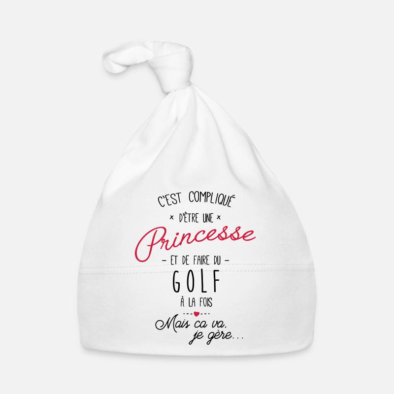 princesse et Golf Bonnet bio Bébé
