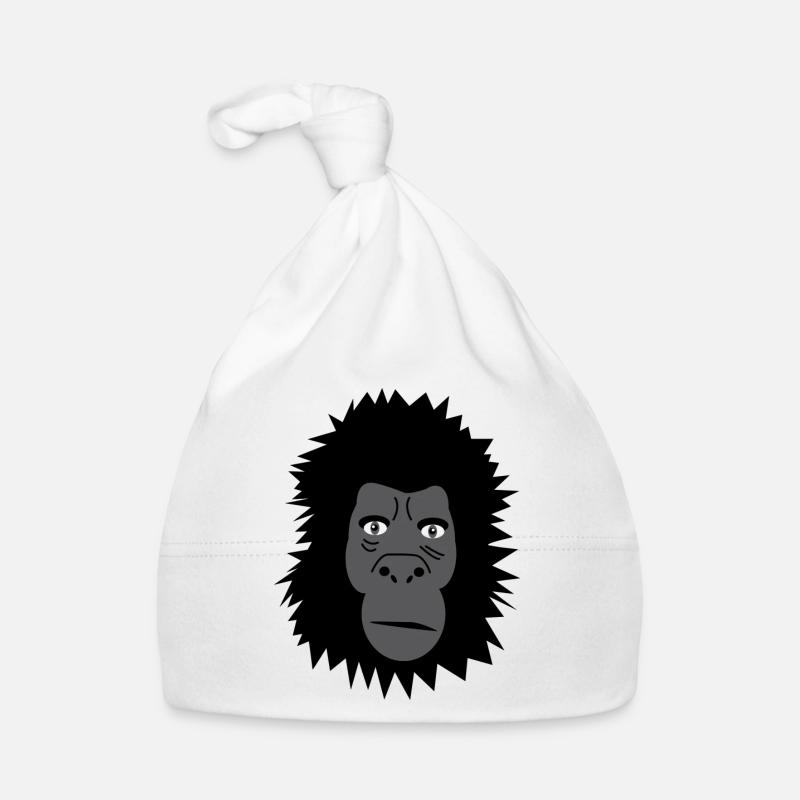 Gorilla - Bonnet bio Bébé - blanc