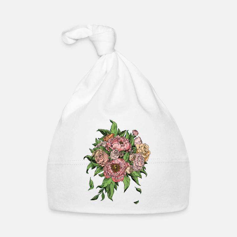 Blumen sind das Lächeln der Erde. Ralph Waldo Emer Baby Bio-Mütze