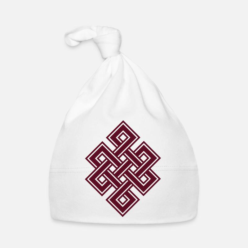 Tibetan endless knot, eternal, buddhism, celtic Organic Baby Cap