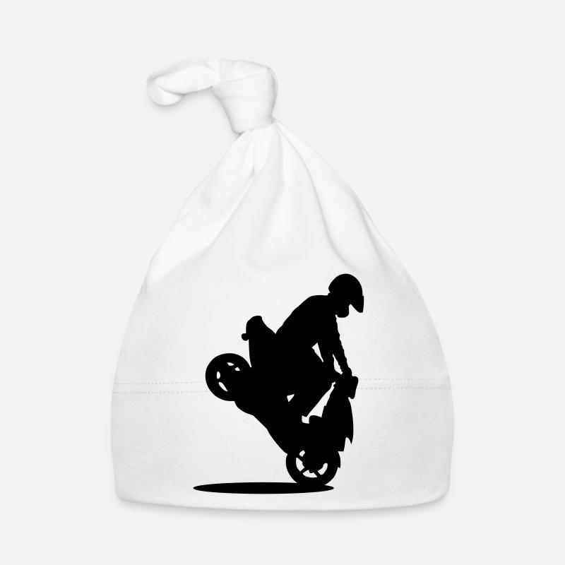 Roller Stunt - Baby Bio-Mütze - Weiß