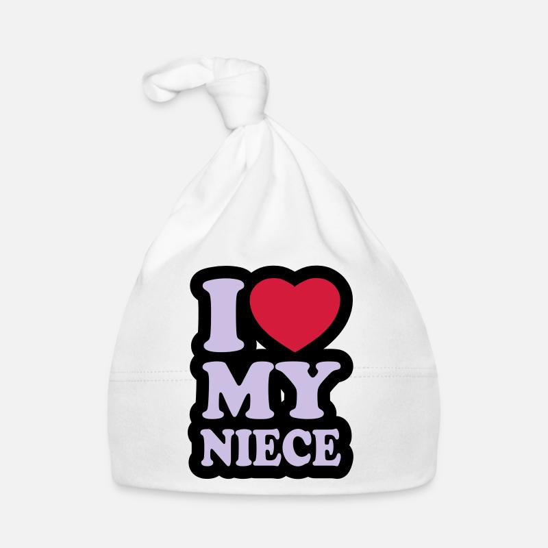 I love my niece - J'aime ma nièce Bonnet bio Bébé