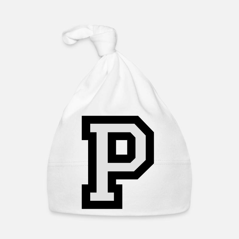 Buchstabe P Baby Bio-Mütze