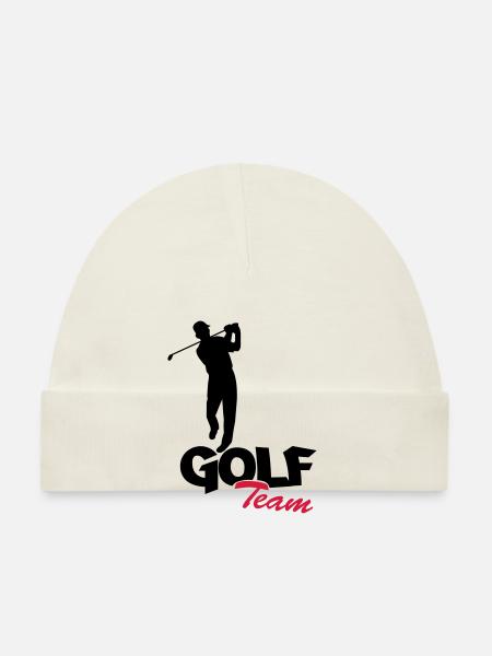 golfer_team2 - Baby Bio-Mütze - Weiß - Vorne