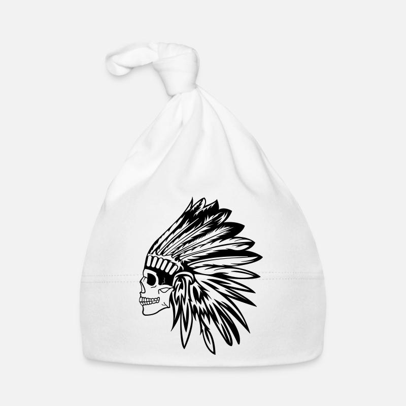 indianer_skull Baby Bio-Mütze