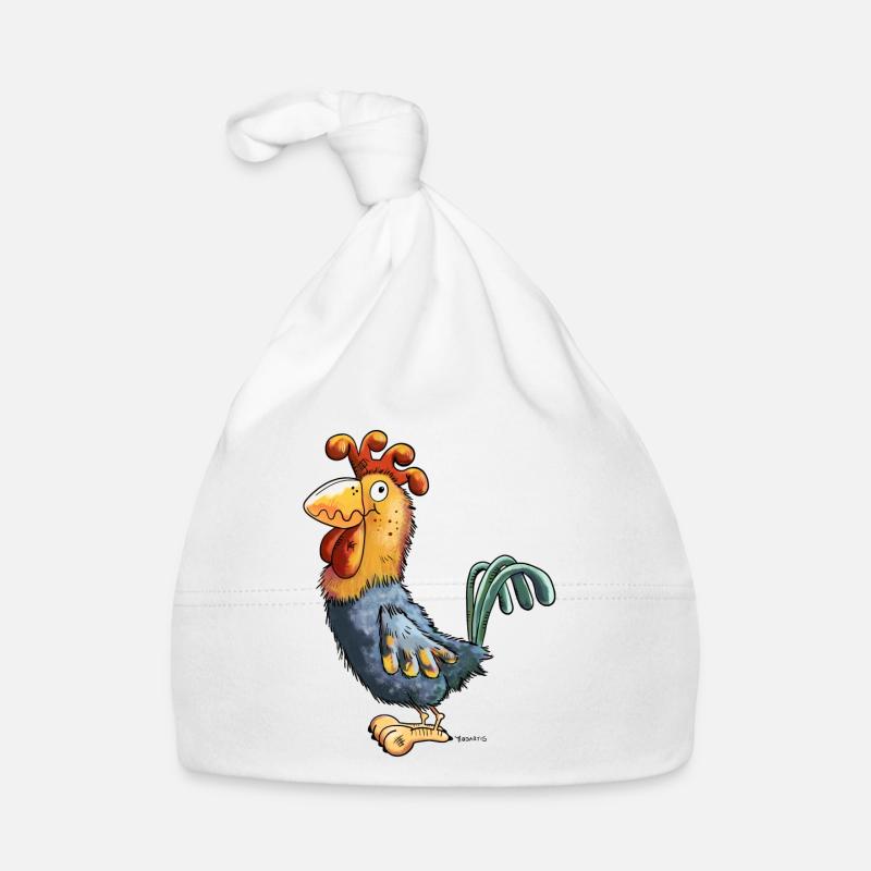 Goldiger Gockel Baby Bio-Mütze